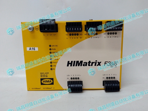 HIMA F3 DIO 88 01 982200425可编程控制器